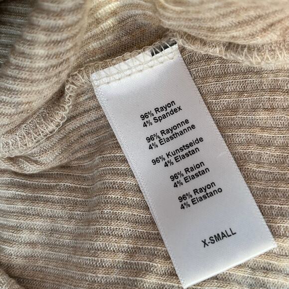 Project Social T x Urban Outfitters Ribbed Cropped Wrap Tee - Size XS - Picture 4 of 4